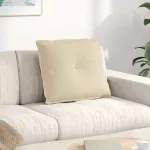 Perna pentru spate Crem 60 x 19 x 50 cm țesătură GartenMobel Dekor