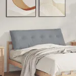 Perna pentru spate Gri deschis 140 x 19 x 50 cm țesătură GartenMobel Dekor