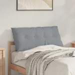 Perna pentru spate Gri deschis 200 x 19 x 50 cm țesătură GartenMobel Dekor