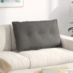 Perna pentru spate Gri deschis 80 x 50 cm Țesătură din corduroy GartenMobel Dekor