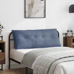 Perna pentru spate albastru 120 x 50 cm Țesătură din corduroy GartenMobel Dekor