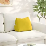 Perna pentru spate Galben 45 x 20 x 35 cm Țesătură din corduroy GartenMobel Dekor