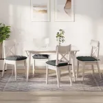 Perne de Șezut 2 pcs Gri închis 40 x 40 x 6 cm țesătură GartenMobel Dekor