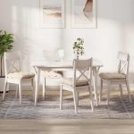 Perne de Șezut 4 pcs Bej 45 x 45 cm Țesătură din microfibră GartenMobel Dekor