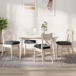 Perne de Șezut 4 pcs Gri închis 40 x 40 cm GartenMobel Dekor