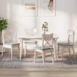 Perne de Șezut 4 pcs Gri deschis 40 x 40 x 3 cm GartenMobel Dekor