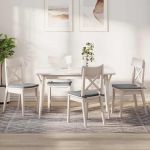 Perne de Șezut 4 pcs Gri nori 40 x 40 x 3 cm țesătură GartenMobel Dekor