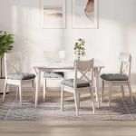 Perne de Șezut 4 pcs Gri nori 45 x 45 x 12 cm țesătură GartenMobel Dekor