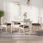 Perne de Șezut 4 pcs Maro 45 x 45 x 12 cm țesătură GartenMobel Dekor