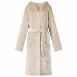 Robe cu glugă Bej xxxl Flanelă GartenMobel Dekor