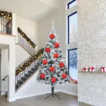 Set de Globuri de Crăciun 3 pcs Roșu XXL GartenMobel Dekor