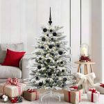 Set de Globuri de Crăciun cu 150 LED 61 pcs Negru Plastic GartenMobel Dekor