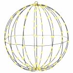 Bola cu 192 LED Alb cald 60 cm Metal GartenMobel Dekor
