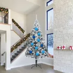 Set de Globuri de Crăciun 4 pcs albastru XXL GartenMobel Dekor