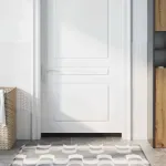 Perdele de ușă cu perii cu montare prin înșurubare 6 pcs Alb GartenMobel Dekor