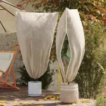 Huse din fleece pentru protecția plantelor împotriva înghețului 5 pcs GartenMobel Dekor