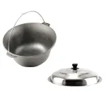 Set ceaun fonta cu capac inox, 10.8 L, Premium GartenVIP DiyLine