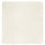 Covor Faux din Lână de oaie Alb 120 x 120 cm Poliester GartenMobel Dekor