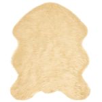 Covor Faux din Lână de oaie Crem 50 x 80 cm Poliester GartenMobel Dekor