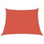 Pânză parasolar, teracotă, trapez, 4/5x3 m, HDPE, 160 g/m² GartenMobel Dekor