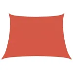 Pânză parasolar, teracotă, trapez, 4/5x3 m, HDPE, 160 g/m² GartenMobel Dekor