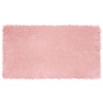 Covor Faux din Lână de oaie Roz 60 x 110 cm Poliester GartenMobel Dekor