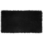 Covor Faux din Lână de oaie Negru 60 x 110 cm Poliester GartenMobel Dekor