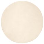 Covor din Blană Faux de Iepure Crem Ø 160 cm Poliester GartenMobel Dekor