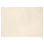 Covor din Blană Faux de Iepure Crem 200 x 280 cm Poliester GartenMobel Dekor