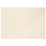 Covor din Blană Faux de Iepure Crem 240 x 340 cm Poliester GartenMobel Dekor