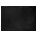 Covor din Blană Faux de Iepure Negru 140 x 200 cm Poliester GartenMobel Dekor