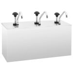 Dozator de sos, 3 x 3,5 L, oțel inoxidabil GartenMobel Dekor