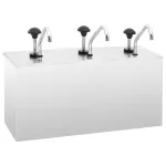 Dozator de sos, 3 x 3,5 L, oțel inoxidabil GartenMobel Dekor