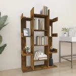 Bibliotecă, stejar fumuriu, 86x25,5x140 cm, lemn prelucrat GartenMobel Dekor