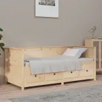 Pat de zi fără saltea, 90x190 cm, lemn masiv de pin GartenMobel Dekor