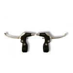Maneta frana stanga/dreapta Alhonga HJ-340PDV, 3 degete, aluminiu, negru-argintiu Ultimate FactoryBikes