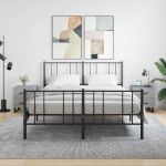 Noptiere, 2 buc., gri sonoma, 40x35x47,5 cm, lemn compozit GartenMobel Dekor