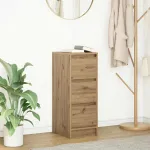 Bufetă Stejar Artisan 29,5x34x76 cm Lemn prelucrat GartenMobel Dekor