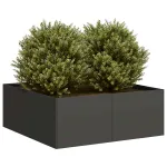 Jardinieră Negru 80x80x30 cm Oțel GartenMobel Dekor