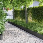 Borduri pentru gazon 30 pcs Negru 103 x 0,05 x 22 cm Oțel GartenMobel Dekor