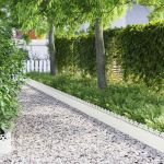 Borduri pentru gazon 20 pcs Alb 103 x 0,05 x 22 cm Oțel GartenMobel Dekor