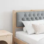 Tăblie cap Altele Maro și gri deschis 180 cm Lemn masiv de pin GartenMobel Dekor