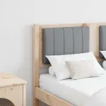 Tăblie tapițată cu headboard Maro 120 cm Lemn de pin masiv GartenMobel Dekor