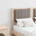 Tăblie tapițată cu headboard Maro 120 cm Lemn de pin masiv GartenMobel Dekor