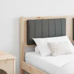 Tăblie tapițată cu headboard Maro 140 cm Lemn de pin masiv GartenMobel Dekor