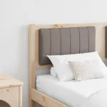 Tăblie tapițată cu headboard Maro 140 cm Lemn de pin masiv GartenMobel Dekor