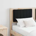 Tăblie tapițată cu headboard Maro 140 cm Lemn de pin masiv GartenMobel Dekor