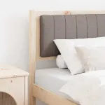 Tăblie tapițată cu headboard Maro 75 cm Lemn de pin masiv GartenMobel Dekor