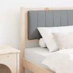 Tăblie tapițată cu headboard Maro 80 cm Lemn de pin masiv GartenMobel Dekor