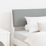 Tăblie tapițată Gri deschis 100 cm Lemn de pin masiv GartenMobel Dekor